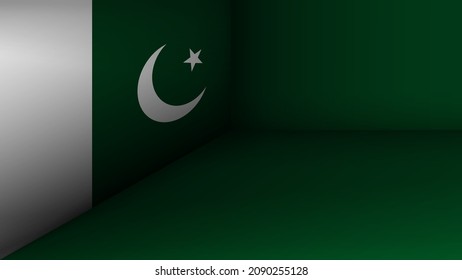 EPS10 Vector Patriotic background with Pakistan flag colors. An element of impact for the use you want to make of it.