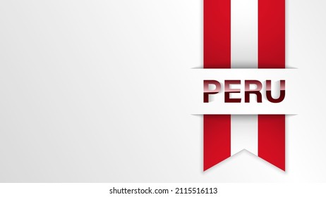 EPS10 Vector Antecedentes patrióticos con colores de la bandera del Perú y escrito con reflexión. Un elemento de impacto para el uso que desea hacer de él.