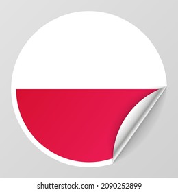EPS10 Vector Patriotic background with Poland flag colors. An element of impact for the use you want to make of it.