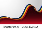 EPS10 Vector Patriotic Background with Romania flag colors. An element of impact for the use you want to make of it.