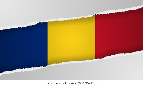 EPS10 Vector Patriotic background with Romania flag colors. An element of impact for the use you want to make of it.
