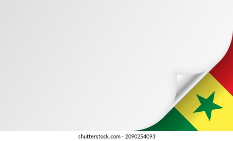 EPS10 Vector Fondo patriótico con colores de bandera senegalesa. Un elemento de impacto para el uso que desea hacer de él.
