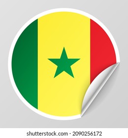 EPS10 Vector Patriotic background with Senegal flag colors. An element of impact for the use you want to make of it.