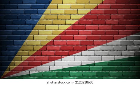 EPS10 Vector Patriotic background with Seychelles flag colors. An element of impact for the use you want to make of it.