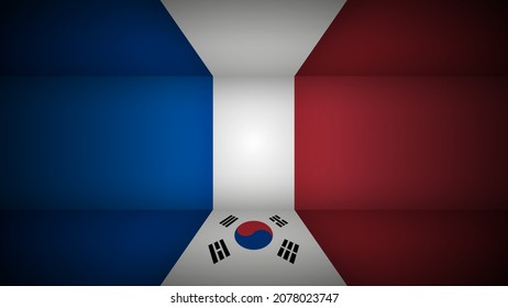 EPS10 Vector Patriotic background with SouthKorea flag colors. An element of impact for the use you want to make of it.