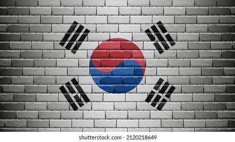 EPS10 Vector Patriotic background with SouthKorea flag colors. An element of impact for the use you want to make of it.