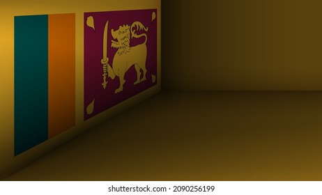 EPS10 Vector Patriotic background with Sri Lanka flag colors. An element of impact for the use you want to make of it.