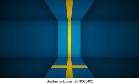 EPS10 Vector Patriotic background with Sweden flag colors. An element of impact for the use you want to make of it.