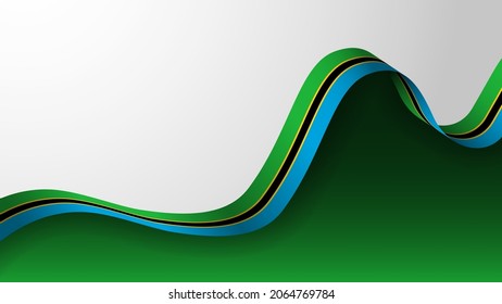 EPS10 Vector Patriotic Background with Tanzania flag colors. An element of impact for the use you want to make of it.