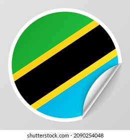 EPS10 Vector Patriotic background with Tanzania flag colors. An element of impact for the use you want to make of it.