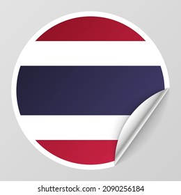 EPS10 Vector Patriotic background with Thailand flag colors. An element of impact for the use you want to make of it.