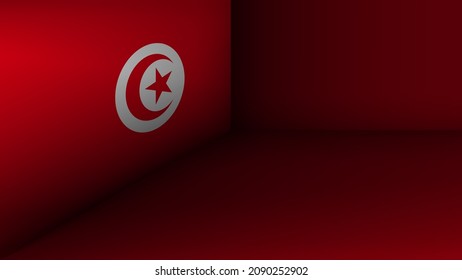 EPS10 Vector Patriotic background with Tunisia flag colors. An element of impact for the use you want to make of it.