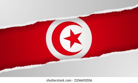 EPS10 Vector Patriotic background with Tunisia flag colors. An element of impact for the use you want to make of it.