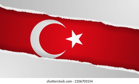 EPS10 Vector Patriotic background with Turkey flag colors. An element of impact for the use you want to make of it.
