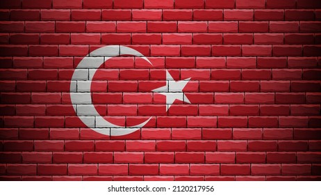 EPS10 Vector Patriotic background with Turkey flag colors. An element of impact for the use you want to make of it.