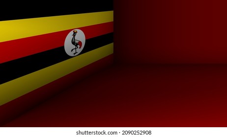 EPS10 Vector Patriotic background with Uganda flag colors. An element of impact for the use you want to make of it.