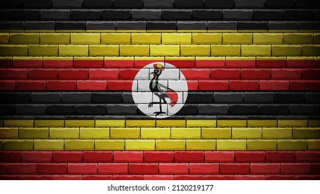 EPS10 Vector Patriotic background with Uganda flag colors. An element of impact for the use you want to make of it.