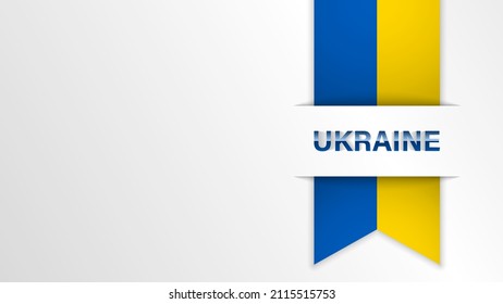 EPS10 Vector Patriotischer Hintergrund mit ukrainischen Flaggenfarben und mit Reflexion geschrieben. Ein Effekt für die Verwendung, die Sie daraus machen wollen.