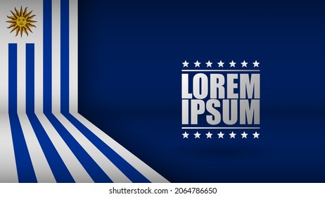 EPS10 Vector Patriotic Hintergrund mit Uruguay Flaggenfarben. Ein Effekt für die Verwendung, die Sie daraus machen wollen.