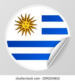 EPS10 Vector Patriotic background with Uruguay flag colors. An element of impact for the use you want to make of it.