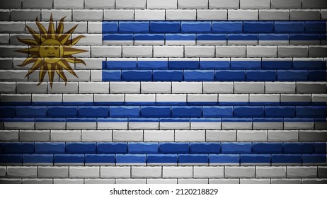EPS10 Vector Fondo patriótico con colores de la bandera uruguaya. Un elemento de impacto para el uso que desea hacer de él.