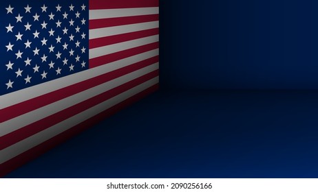 EPS10 Vector Patriotic background with Usa flag colors. An element of impact for the use you want to make of it.