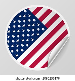 EPS10 Vector Patriotic background with Usa flag colors. An element of impact for the use you want to make of it.