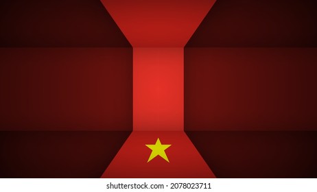 EPS10 Vector Fondo patriótico con colores de bandera de Vietnam. Un elemento de impacto para el uso que desea hacer de él.