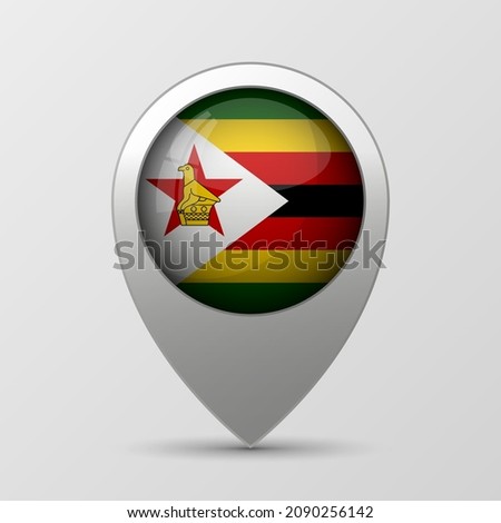 EPS10 Vector Patriotic background with Zimbabwe flag colors. An element of impact for the use you want to make of it.