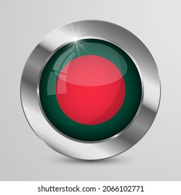 EPS10 Vector Patriotic Button with Bangladesh flag colors. An element of impact for the use you want to make of it.