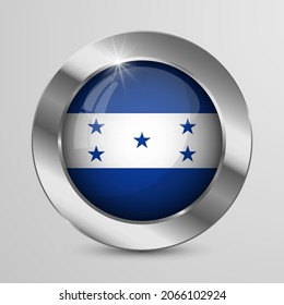 EPS10 Vector Patriotic Button with Honduras flag colors. An element of impact for the use you want to make of it.