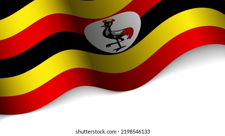 EPS10 Vector Patriotic heart with flag of Uganda. An element of impact for the use you want to make of it.