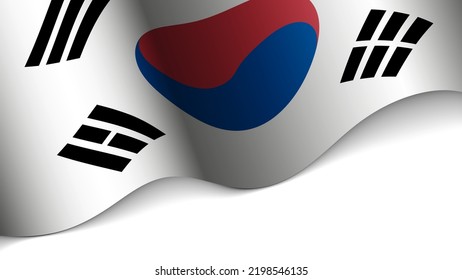 EPS10 Vector corazón patriótico con bandera de Corea del Sur. Un elemento de impacto para el uso que desea hacer de él.