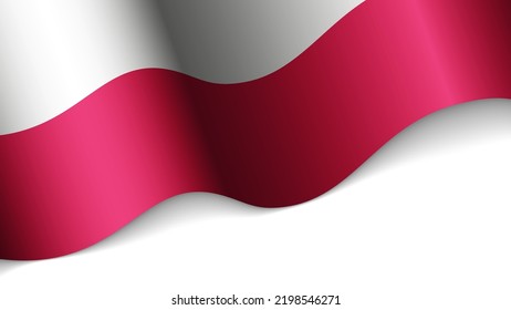 EPS10 Vector corazón patriótico con bandera de Polonia. Un elemento de impacto para el uso que desea hacer de él.