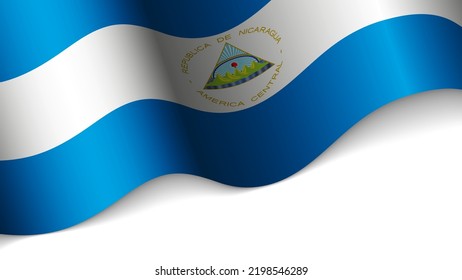EPS10 Vector corazón patriótico con bandera de Nicaragua. Un elemento de impacto para el uso que desea hacer de él.