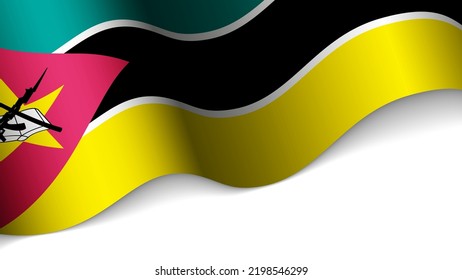EPS10 Vector Patriotic heart with flag of Mozambique. An element of impact for the use you want to make of it.