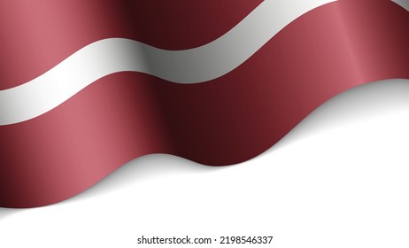 EPS10 Vector Corazón patriótico con bandera de Letonia. Un elemento de impacto para el uso que desea hacer de él.