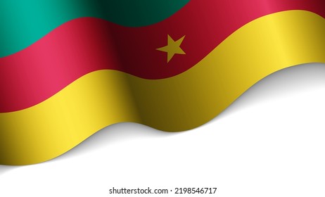 EPS10 Vector Patriotic heart with flag of Cameroon. An element of impact for the use you want to make of it.