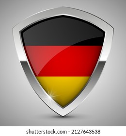 EPS10 Vector Patriotic shield with flag of Germany. An element of impact for the use you want to make of it.