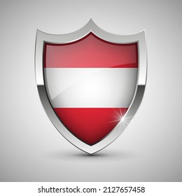 EPS10 Vector Patriotic shield with flag of Austria. An element of impact for the use you want to make of it.