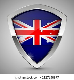 EPS10 Vector Patriotic shield with flag of Australia. An element of impact for the use you want to make of it.