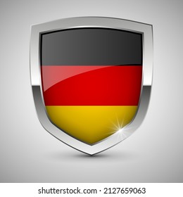 EPS10 Vector Patriotic shield with flag of Germany. An element of impact for the use you want to make of it.