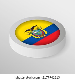 EPS10 Vector Patriotic shield with flag of Ecuador. An element of impact for the use you want to make of it.