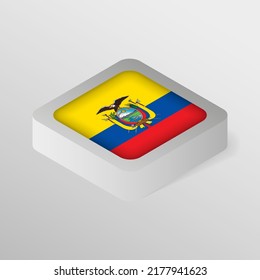 EPS10 Vector Patriotic shield with flag of Ecuador. An element of impact for the use you want to make of it.