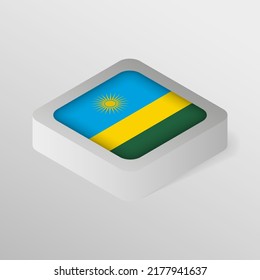 EPS10 Vector Patriotic shield with flag of Rwanda. An element of impact for the use you want to make of it.