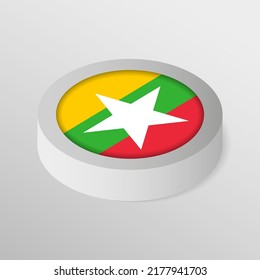 EPS10 Vector Patriotic shield with flag of Myanmar. An element of impact for the use you want to make of it.