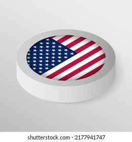 EPS10 Vector Patriotic shield with flag of Usa. An element of impact for the use you want to make of it.