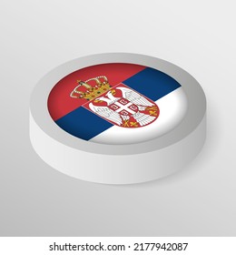 EPS10 Vector Protector Patriótico con bandera de Serbia. Un elemento de impacto para el uso que desea hacer de él.