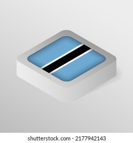EPS10 Vector Patriotic shield with flag of Botswana. An element of impact for the use you want to make of it.
