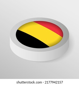 EPS10 Vector protector patriótico con bandera de Bélgica. Un elemento de impacto para el uso que desea hacer de él.